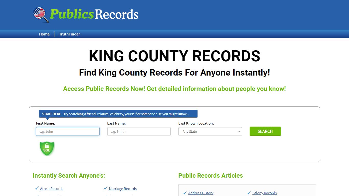 Find King County Records For Anyone